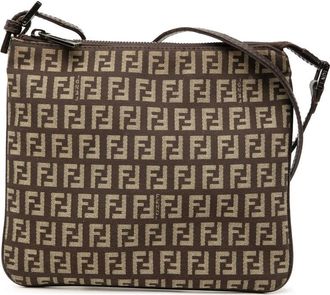 Fendi Pre-owned Fendi Zucchino Canvas Crossbody Ladies 2373 8BT047 JQ4 039