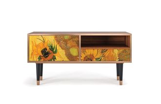 StoryZ Mueble de TV amarillo 1 caj&oacute;n y 1 puerta L 115 cm