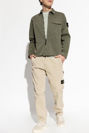 Stone Island Shirt With Pocket, Mens, Green