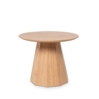 Koketto Home Mesa tapa redonda con pata c&oacute;nica en roble