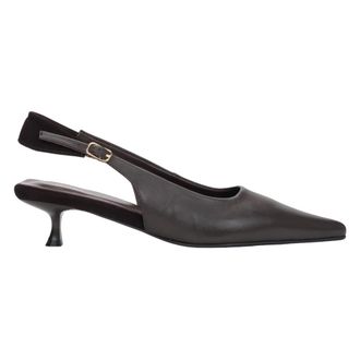 Estro & Luminara Pumps, female, Brown, Size: 10 US Slingback Funnel Heels
