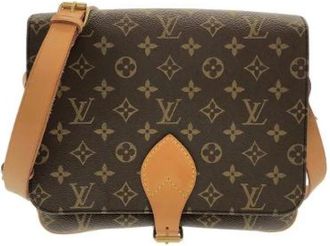 Louis Vuitton Pre-owned Cross Body Bags, female, Brown, Size: ONE SIZE Pre-owned Vintage Canvas Cross Body Bag