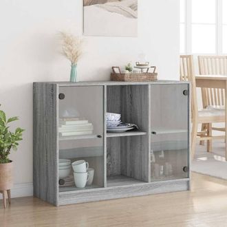 Berkfield Home Sideboard Grey Sonoma 102x37x75.5 cm Engineered Wood