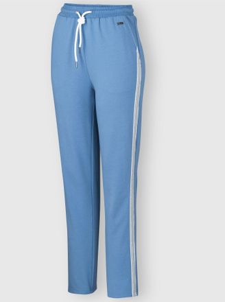 Feel Good Jerseyhose FEEL GOOD, Damen, Gr. 20/21, Kurzgr&ouml;ssen, mittelblau, 50% Baumwolle, 50% Polyester, unifarben, Hosen Jerseyhose