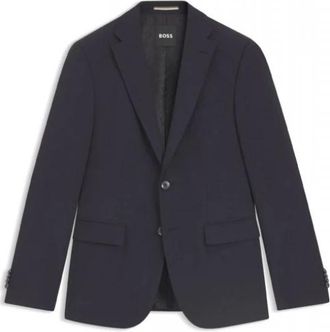HUGO BOSS H-Harvey Blazer - Heren - Blazers - Blauw - S - Wol - Jassen