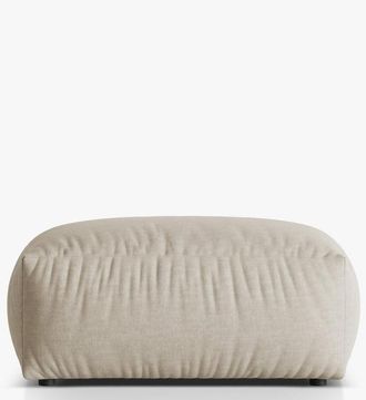 MICADONI Design Sitzpouf Martina 95 x 65 cm - Strukturstoff