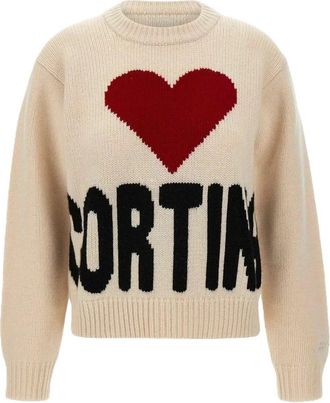 MC2 Saint Barth Truien & Vesten, Dames, Beige, S, Wol, Kyla Cortina Sweatshirt