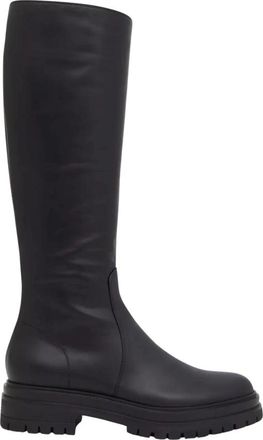Gianvito Rossi High Boots, female, Black, 8 UK, Leather Knee-High Boots