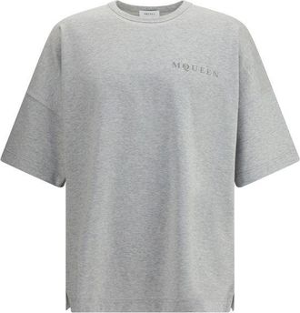 Alexander McQueen Gray Cotton Mens T-Shirt