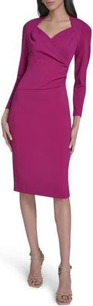 Calvin Klein Stretch Crepe Midi Sheath Dress in Boysenberry at Nordstrom Rack, Size 4