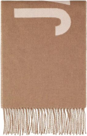 Jacquemus L Echarpe - Dames - Wintersjaals - Beige - ONE Size - Wol - Accessoires