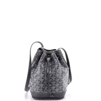 Goyard Petit Flot Bucket Bag Coated Canvas PM