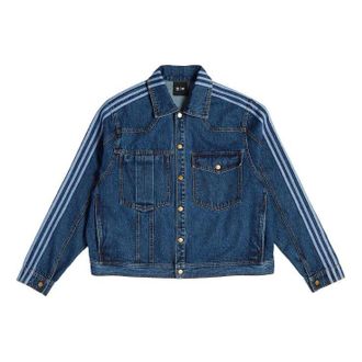 adidas originals x Ivy Park Crossover Casual Denim Blue Jacket HG6544