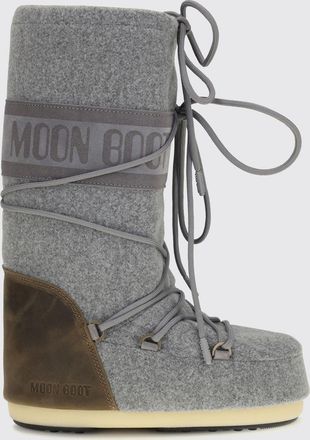 Moon Boot Stivali da neve Icon in nabuk e feltro di lana