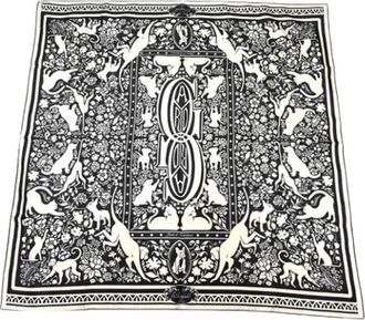 Goyard Pre-owned Vintage Scarf - Dames - Vintage Accessoires - Zwart - ONE Size - Vintage