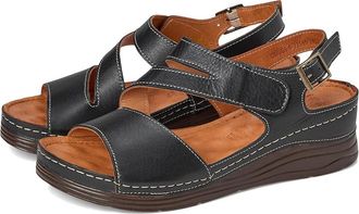 Spring Step Griggs Womens Sandals Black : EU 41 (US Womens 9.5-10) M, Leather