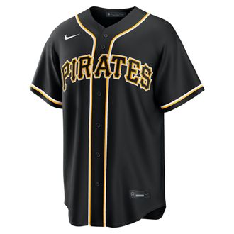 Nike Pittsburgh Pirates Nike Mens MLB Replica Fashion Jersey in Black | RP260HLZPTB-JJ9