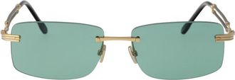 Fred Perry Dubbele Kabel Zonnebril - Heren - Zonnebrillen - Groen - ONE Size - Accessoires