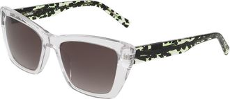 DKNY DK554S 000 Womens Sunglasses Clear Size 54