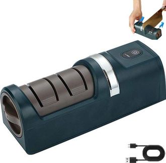 OEM Afilador De Cuchillos El&eacute;ctrico, Recargable, Afilador De Cuchillos El&eacute;ctrico, Afilador De Cuchillos, Afilador De Arrastre, Cocina, Hogar, Verde