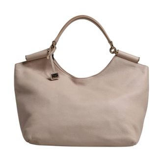 Dolce & Gabbana Tote Bags, female, Pink, Size: ONE SIZE Leather Hobo Bag