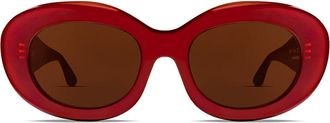 Thierry Lasry Envy 304 Womens Sunglasses Burgundy Size 52