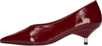 Carrano Carrano, Schoenen, Dames, Rood, 40 EU, Leer, Lakleren Pomp