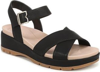 Dr. Scholls Free Love Ankle Strap Platform Slide Sandal in Black at Nordstrom, Size 6.5