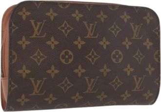 Louis Vuitton Pre-owned Clutches, female, Brown, Size: ONE SIZE Pre-owned Monogram Canvas Clutch