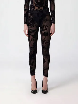 Philipp Plein Leggings in tulle ricamato