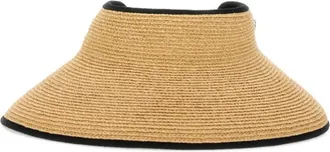 Helen Kaminski Natural Midnight Textured Open Crown Hat