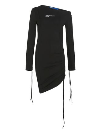 Karl Lagerfeld off-shoulder dress - women - Elastane/Viscose - S - Black
