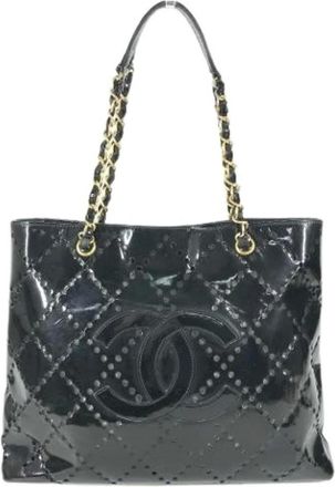 Chanel Pre-owned Tote Bags, female, Black, Size: ONE SIZE Pre-owned Vintage Tote Bag