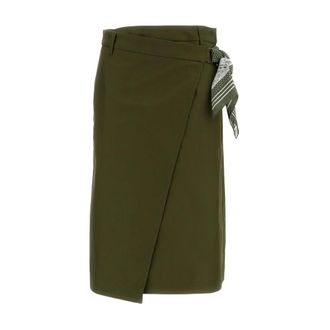 True Royal Midi Skirts, female, Green, Size: XS Midi Wrap Skirt