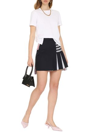 Thom Browne Womens Cotton Pique T-shirt - White - Size EU 34 (Womens)