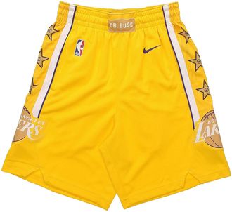 Nike NBA SW 19-20 LA Lakers Swingman Shorts Yellow BV5873-728