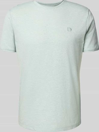 Tom Tailor Denim Regular Fit T-Shirt aus Baumwoll-Mix in Eisblau Melange, Gr&ouml;&szlig;e XXL