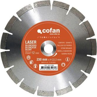 cofan Cofan - Disco Diamante Cantero Silencioso 300mm, Granito Profesional. Materiales Muy Abrasivos, Tejas, Piedra Arenisca Y Granito