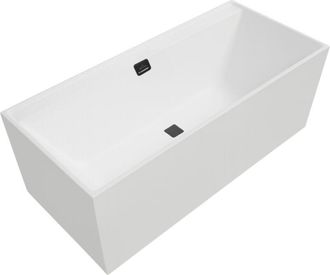 Villeroy & Boch Villeroy&boch - Collaro, Ba&ntilde;eras Rectangulares, 750 X 470 Mm, Rectangular, Duo, Negro Mate