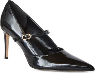 Bruno Magli Panna Pointed Toe Pump in Black Patent at Nordstrom Rack, Size 10.5