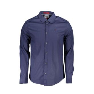 Tommy Hilfiger Camisa de Algod&oacute;n Ajustada - Shirts - Hombre - Azul - S