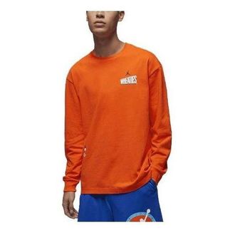 Air Jordan Flight MVP Long Sleeve T-shirt Orange DV8428-817