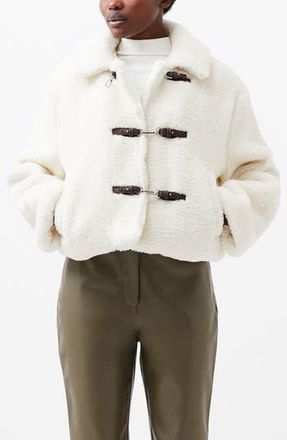French Connection Alex Faux Shearling Jacket in 10-Classic Cream at Nordstrom Rack, Size X-Small