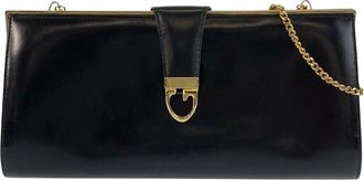 Gucci Black Calfskin Chain Shoulder Bag (Authentic Pre-Loved)