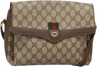 Gucci Pre-owned Shoulder Bags, female, Beige, Size: ONE SIZE Pre-owned Leather gucci-bags