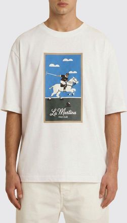 La Martina T-shirt in cotone stampata La Martina