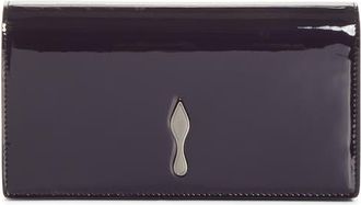 Christian Louboutin Bettina Patent Leather Clutch in L533 Muse/gun Metal at Nordstrom