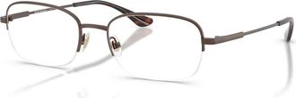 Brooks Brothers 54mm Rectangle optical glasses in Brown at Nordstrom