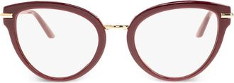Dolce & Gabbana Eyewear Occhiali da sole con logo inciso - Rosso
