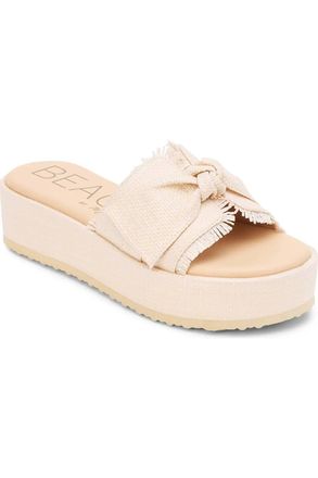 Matisse Footwear Womens Sunda Platform Slide Sandal In Natural